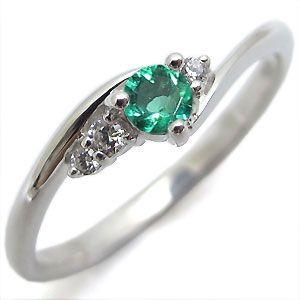 K10 エメラルド 指輪 シンプル 一粒 エメラルドリング : PLEJOUR (プレ