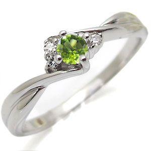 ウルトラ！ 指輪 レディース ペリドット リング 18金 一粒 シンプル ペリドットリング 【CE1241525812】(44660円)