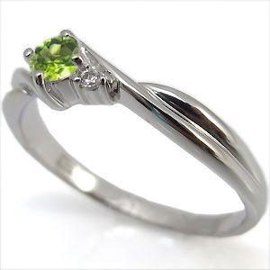 ウルトラ！ 指輪 レディース ペリドット リング 18金 一粒 シンプル ペリドットリング 【CE1241525812】(44660円)