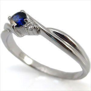 ★11時間以内発送★美品 プラチナ サファイヤ リング 一粒 サファイアリング 指輪 クリスマス ポイント消化 【1351694110】(48623円)