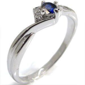 ★11時間以内発送★美品 プラチナ サファイヤ リング 一粒 サファイアリング 指輪 クリスマス ポイント消化 【1351694110】(48623円)
