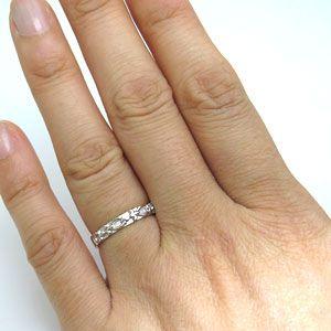 ダイヤモンド リング マリッジリング ペアリング K10ゴールド 結婚指輪 安いの画像