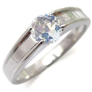 ★レア物 新品未開封 指輪 レディース ロイヤルブルームーンストーンリング 一粒 シンプル 18金 リング ストレート 【X1710500177】(61530円)