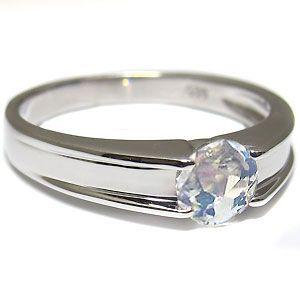 ★レア物 新品未開封 指輪 レディース ロイヤルブルームーンストーンリング 一粒 シンプル 18金 リング ストレート 【X1710500177】(61530円)