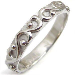 ファランジリング 10金 リング 指輪 アンティーク 唐草 メンズリング