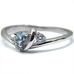 【新品 未使用 日本製】 アクアマリンサンタマリア リング プラチナ 一粒 アクアマリンリング 指輪 クリスマス ポイント消化 【V9000901433】(32378円)
