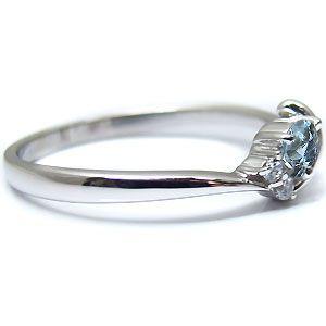 【新品 未使用 日本製】 アクアマリンサンタマリア リング プラチナ 一粒 アクアマリンリング 指輪 クリスマス ポイント消化 【V9000901433】(32378円)