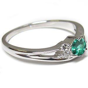 【新品 未使用 日本製】 エメラルド リング 一粒 シンプル K18 指輪 【QGW3290028647】(118349円)