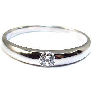 プラチナ エンゲージリング シンプル 一粒 婚約指輪 ダイヤモンド リング クリスマス ポイント消化の画像