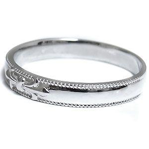 結婚指輪 安い 百合の紋章 ペアリング K10 リング マリッジリングの画像