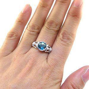 K18 天然 大粒 ブルートパーズリング バフトップカット 4.66ct 