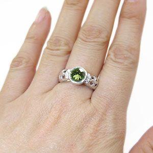 【希少品】 指輪 レディース ペリドットリング K10 大粒 アンティーク リング 【OC2002387912】(72030円)