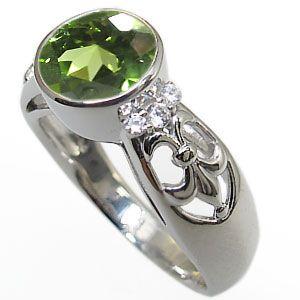 【希少品】 指輪 レディース ペリドットリング K10 大粒 アンティーク リング 【OC2002387912】(72030円)