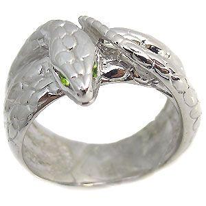 【新品 未使用 日本製】 18金 スネーク リング ペリドット ヘビ 蛇 指輪 【KU3441388775】(123794円)