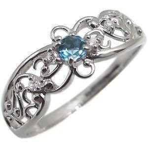 ブルートパーズ K10 リング 11月誕生石 指輪