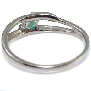 数量限定 18金 一粒 指輪 5月誕生石 エメラルド リング 【JS3162393683】(113758円)