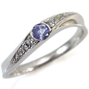 プラチナ タンザナイト リング 一粒 指輪 クリスマス ポイント消化
