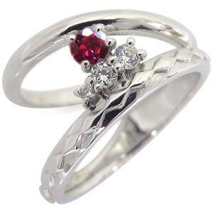 【公式】 ルビー リング 10金 2連 指輪 一粒 ピンキーリング ファランジリング 【G1389408026】(49980円)