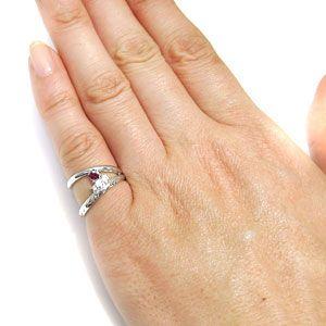 【公式】 ルビー リング 10金 2連 指輪 一粒 ピンキーリング ファランジリング 【G1389408026】(49980円)