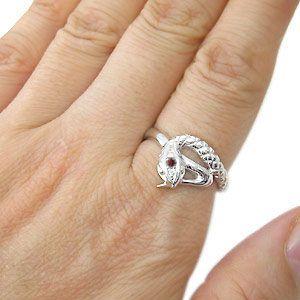 完動品 リング 蛇 スネーク ガーネット リング 18金 リング 【2641510443】(95021円)