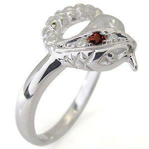 完動品 リング 蛇 スネーク ガーネット リング 18金 リング 【2641510443】(95021円)