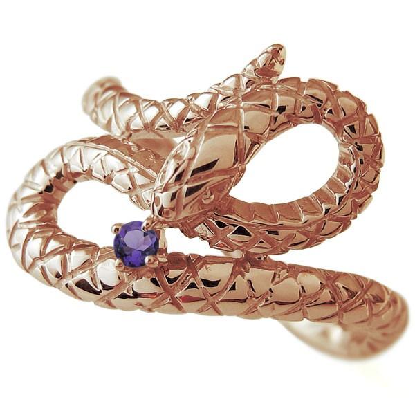 代引不可 スネーク リング ヘビ 蛇 指輪 アメジスト 10金 早割クーポン Www Ladislexia Net
