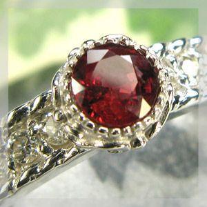 レディッシュサファイア ダイヤモンド リング 指輪(33961円)