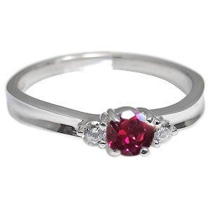 【クーポン】 ルビー リング 一粒 リング 7月誕生石 10金 指輪 ストレート 【NA1639479122】(58976円)