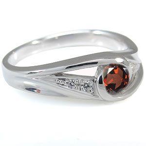 【国産】 ガーネット リング 指輪 1月誕生石 一粒 10金 【MYK1133340695】(40769円)