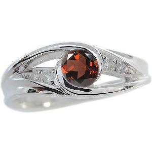 【国産】 ガーネット リング 指輪 1月誕生石 一粒 10金 【MYK1133340695】(40769円)