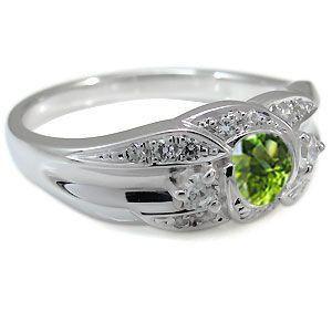 【値段交渉可：送料込】 プラチナ ペリドット リング 一粒 指輪 クリスマス ポイント消化 【JS2503554910】(90059円)