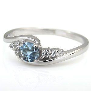 [即日発送] アクアマリンサンタマリア リング 指輪 一粒 リング 3月誕生石 10金 【I1038349827】(37352円)