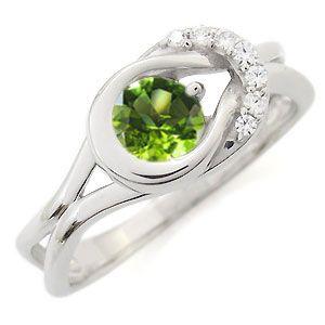 ペリドット リング 指輪 一粒 10金