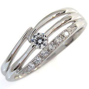 ダイヤモンド エンゲージリング ダイヤモンド 婚約指輪 安い