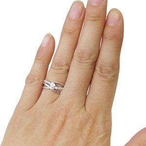 ダイヤモンド リング 一粒 10金 指輪の画像