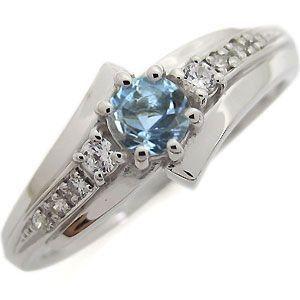 【国産】 アクアマリンサンタマリア リング 一粒 指輪 リング 【ZYX1404958971】(50540円)