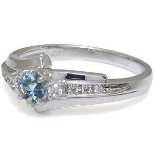 新品未使用！ アクアマリンサンタマリア リング 一粒 指輪 リング 【A1404959459】(50540円)