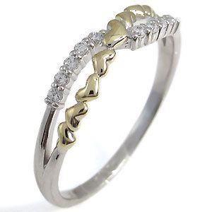 ダイヤモンド リング ハート 指輪 結婚10周年 リング クリスマス ポイント消化の画像