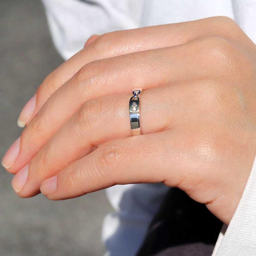 マリッジリング 結婚指輪 プラチナ 18金 コンビリング 鍵 マリッジリング 結婚指輪 プラチナ 18金 コンビリング 鍵