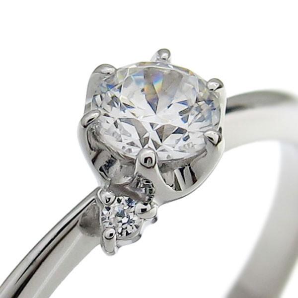 ファランジリング ダイヤモンド エンゲージリング 一粒 婚約指輪 安い 10金の画像