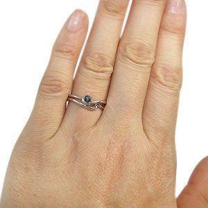 アレキサンドライトリング シンプル アレキサンドライト 指輪 K18  