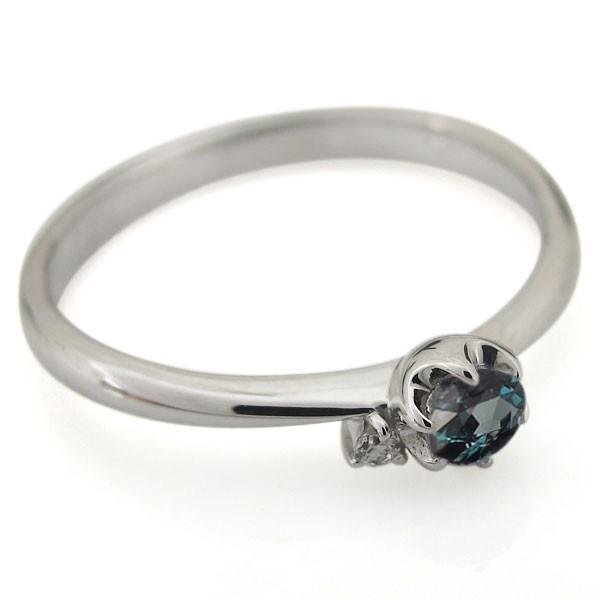 婚約指輪 アレキサンドライト リング K18 エンゲージリング : PLEJOUR