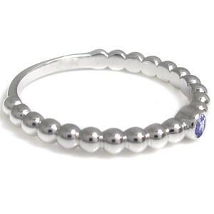 【新品 送料込み】 ピンキーリング タンザナイト リング ボールリング 12月誕生石 18金 指輪 【WS7562140373】(27203円)