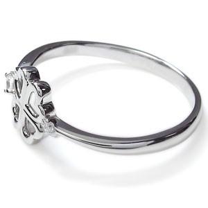 レディース ファランジリング キュービックジルコニア クローバー 指輪