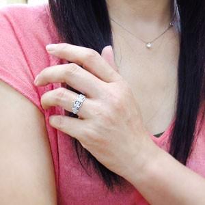 【新品訳あり】 ダイヤモンド リング 天使の矢 アロー 10金 指輪 【TMF1367983390】(49210円)