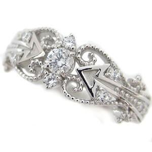 【新品訳あり】 ダイヤモンド リング 天使の矢 アロー 10金 指輪 【TMF1367983390】(49210円)