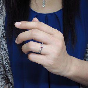 ルビー リング 唐草 王冠 10金 リング 指輪 約 リング 指輪