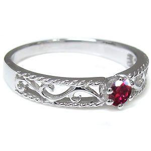 【〜6/6まで出品】 ルビー リング 唐草 王冠 10金 リング 指輪 【S6874663661】(24730円)