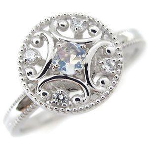 ロイヤルブルームーンストーン リング K10 指輪