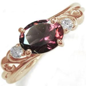 【値下げ】 リング ロードライトガーネット 大粒 リング K10 唐草 指輪 【OCQ9368487202】(33701円)